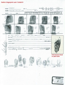 Darlie Lynn Routier fingerprints